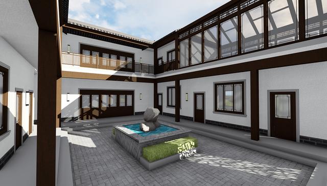 合院中式別墅設(shè)計圖，東方神韻之美，至高至上的境界