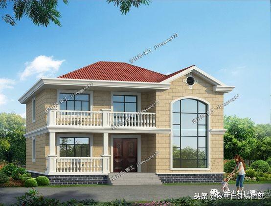 經(jīng)典別墅設(shè)計(jì)圖，復(fù)式躍層旋轉(zhuǎn)樓梯，80后為父母建養(yǎng)老房。