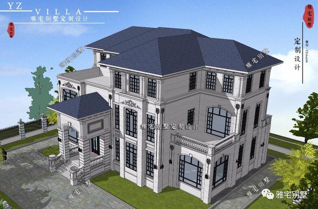 湖南三層歐式別墅設(shè)計圖，一套遠離城市喧囂的居家之所
