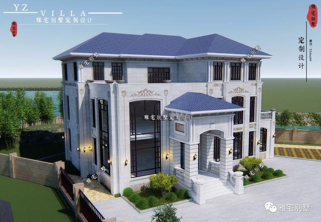 湖南三層歐式別墅設(shè)計圖，一套遠離城市喧囂的居家之所