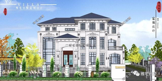 湖南三層歐式別墅設(shè)計圖，一套遠離城市喧囂的居家之所