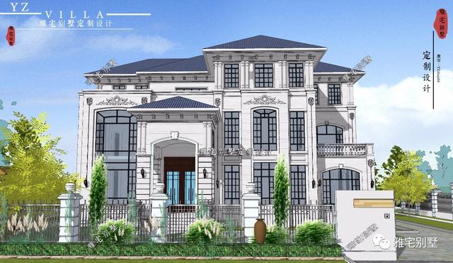 湖南三層歐式別墅設(shè)計圖，一套遠離城市喧囂的居家之所