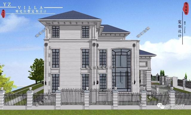 湖南三層歐式別墅設(shè)計圖，一套遠離城市喧囂的居家之所