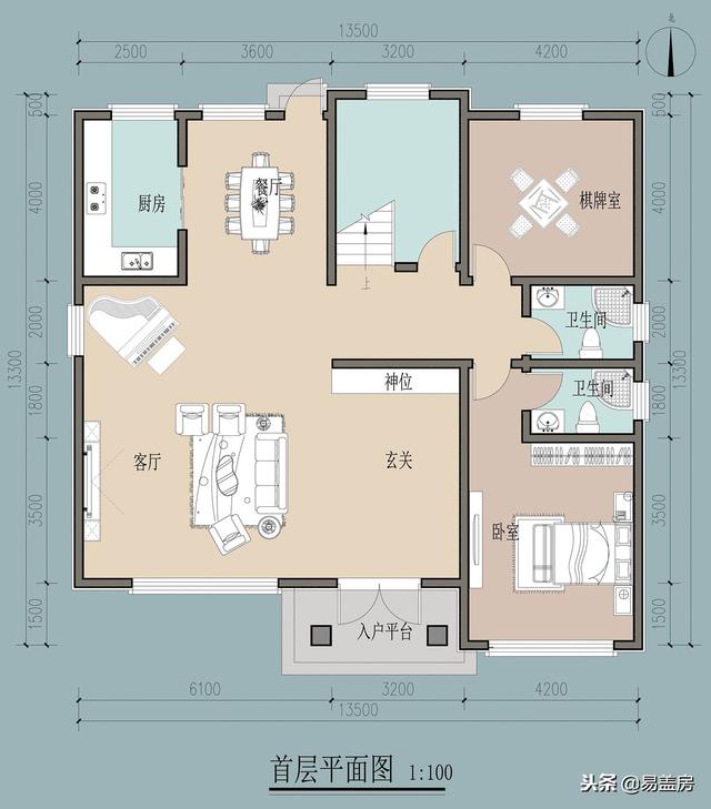 歐式別墅設(shè)計(jì)圖，家庭KTV配頂層露臺(tái)，生活享受引鄉(xiāng)親羨慕，造價(jià)60萬(wàn)