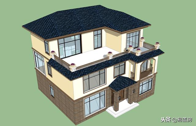 歐式別墅設(shè)計(jì)圖，家庭KTV配頂層露臺(tái)，生活享受引鄉(xiāng)親羨慕，造價(jià)60萬(wàn)