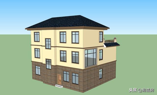 歐式別墅設(shè)計(jì)圖，家庭KTV配頂層露臺(tái)，生活享受引鄉(xiāng)親羨慕，造價(jià)60萬(wàn)