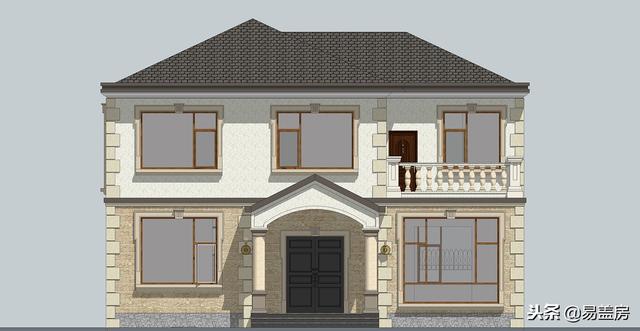 38萬鄉(xiāng)村別墅設計圖推薦，甘肅鋼結(jié)構(gòu)歐式小樓性價比十足，真漂亮