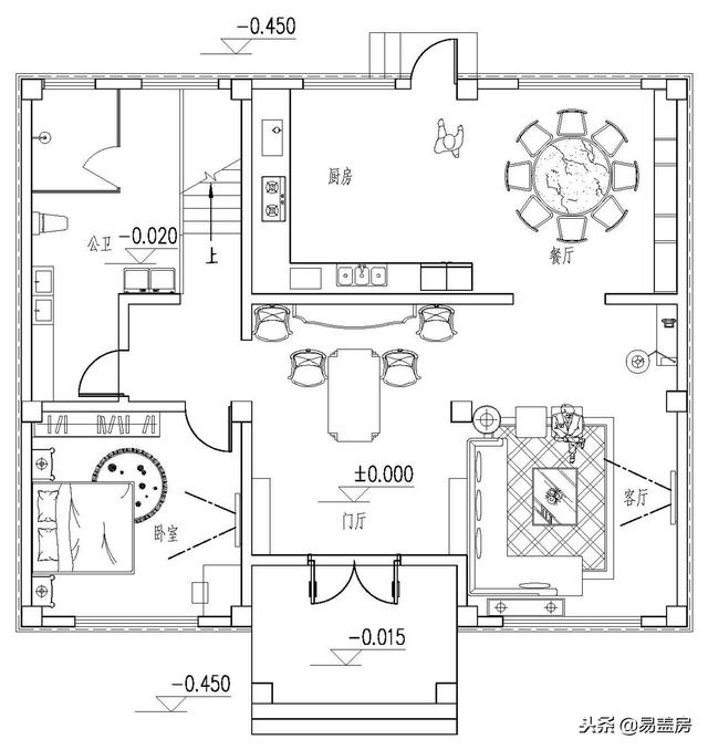 38萬鄉(xiāng)村別墅設計圖推薦，甘肅鋼結(jié)構(gòu)歐式小樓性價比十足，真漂亮