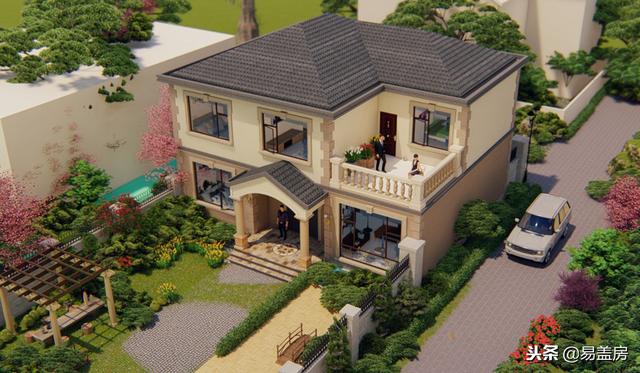 38萬鄉(xiāng)村別墅設計圖推薦，甘肅鋼結(jié)構(gòu)歐式小樓性價比十足，真漂亮