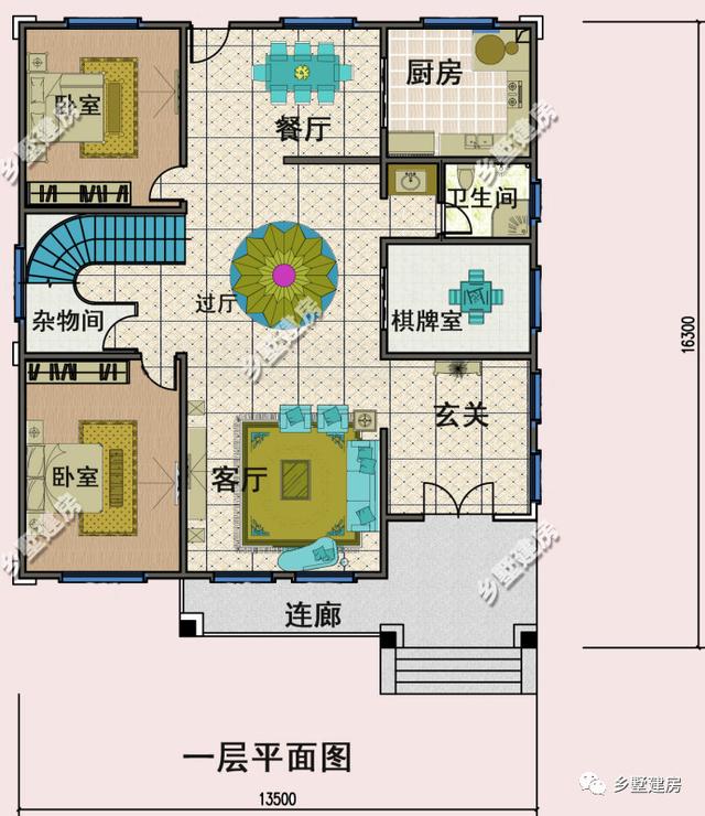14X16米的農(nóng)村別墅設(shè)計圖，為了過年回家有面子，您的首選！
