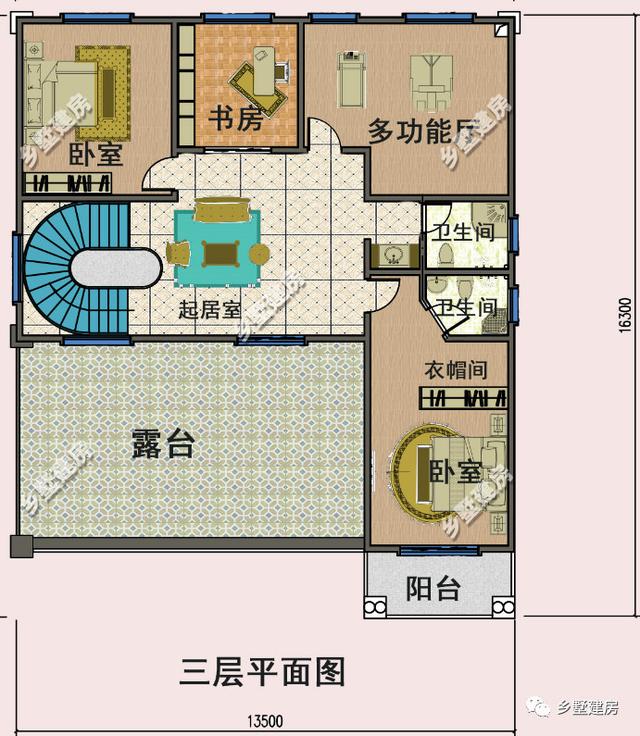 14X16米的農(nóng)村別墅設(shè)計圖，為了過年回家有面子，您的首選！