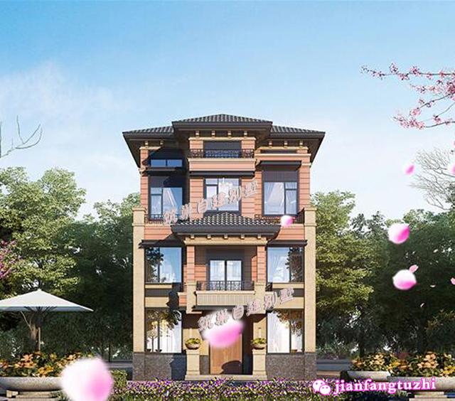 100平米以內(nèi)農(nóng)村四層小別墅設(shè)計(jì)圖，你的夢(mèng)幻花園！