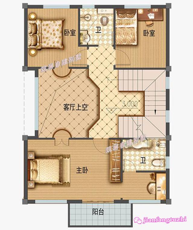 100平米以內(nèi)農(nóng)村四層小別墅設(shè)計(jì)圖，你的夢(mèng)幻花園！