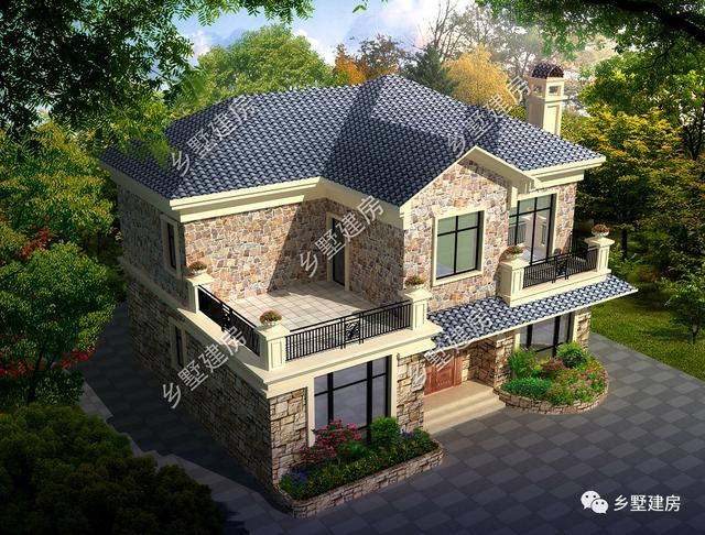 高檔次別墅設(shè)計(jì)圖，真真正正的農(nóng)村別墅爆款，十里八村的都想建！