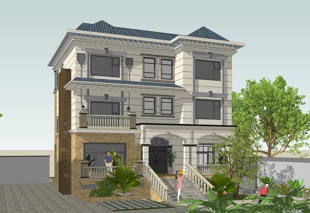 54萬360平方三層大氣別墅設計圖，室內布局盡然都是業(yè)主想法