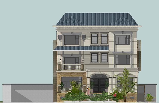 54萬360平方三層大氣別墅設計圖，室內布局盡然都是業(yè)主想法