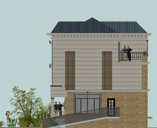 54萬360平方三層大氣別墅設計圖，室內布局盡然都是業(yè)主想法