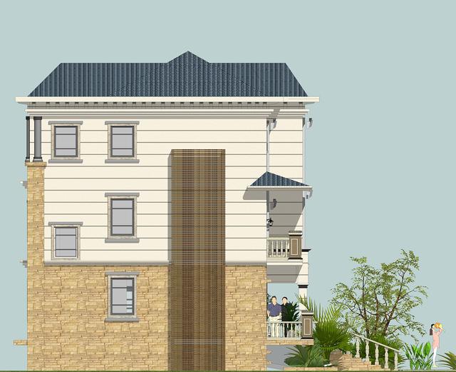 54萬360平方三層大氣別墅設計圖，室內布局盡然都是業(yè)主想法