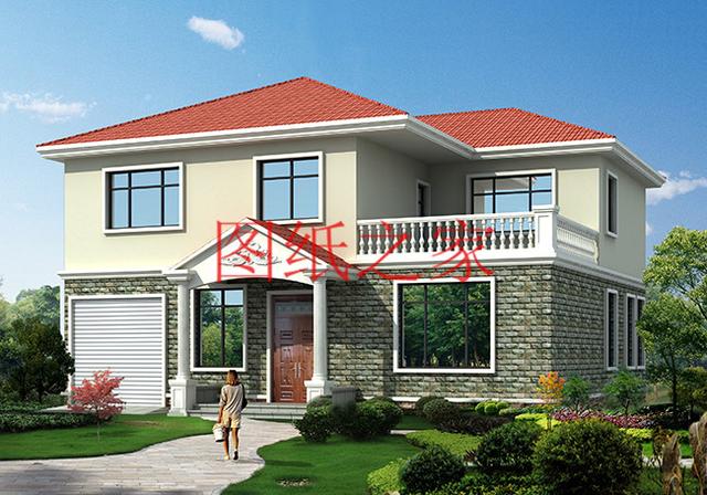 160平米的二層別墅設計圖，14X12米方正又實用，農(nóng)村建房的首選戶型！