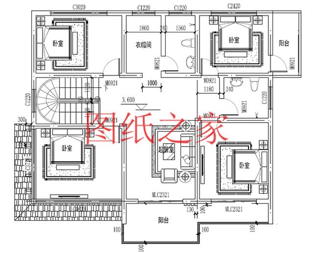 160平米的二層別墅設計圖，14X12米方正又實用，農(nóng)村建房的首選戶型！