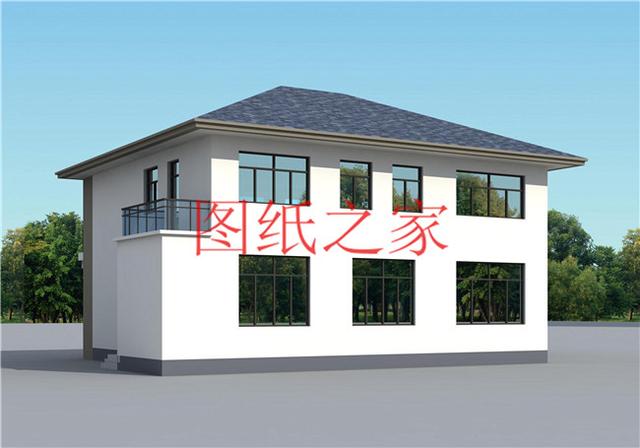 160平米的二層別墅設計圖，14X12米方正又實用，農(nóng)村建房的首選戶型！