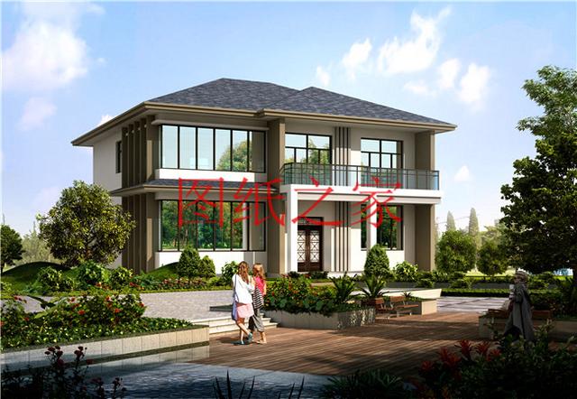 160平米的二層別墅設計圖，14X12米方正又實用，農(nóng)村建房的首選戶型！