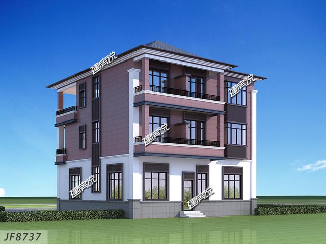 新中式別墅設(shè)計圖，農(nóng)村富貴人家都這樣建，氣派，有品位