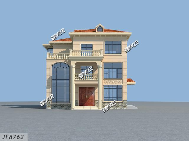 鄉(xiāng)村自建別墅設(shè)計(jì)圖，占地163平，方方正正好戶型，值得一建