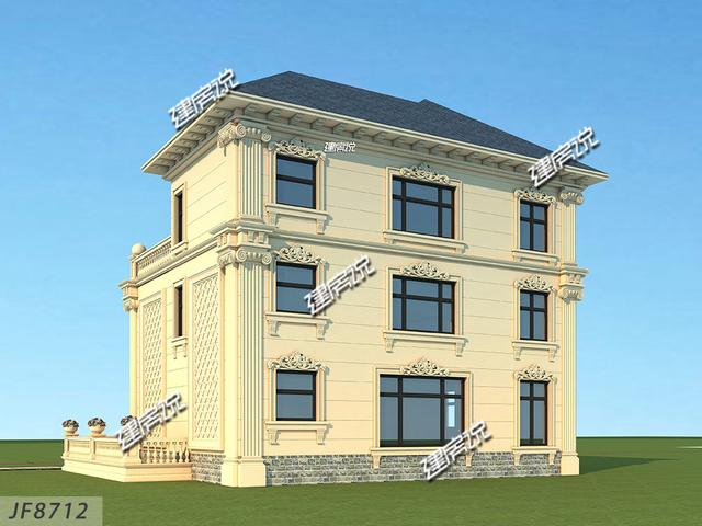 三層別墅設計圖，挑空客廳，大氣極了！包您滿意！