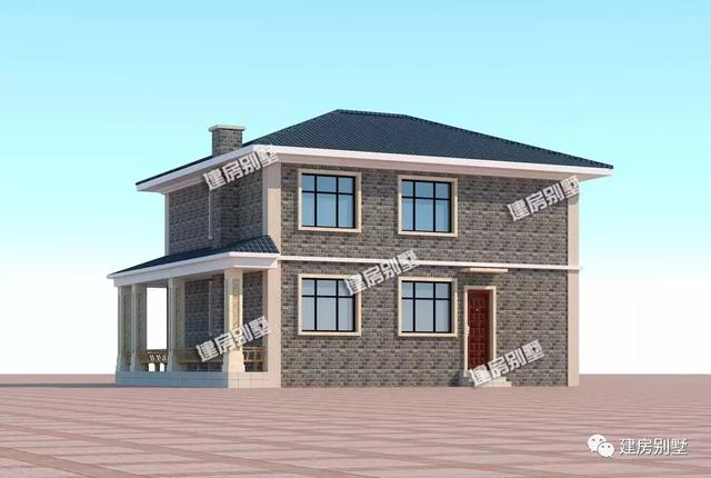 二層小洋樓設(shè)計(jì)圖，11.65×9.55米，南北通透，23萬建起來