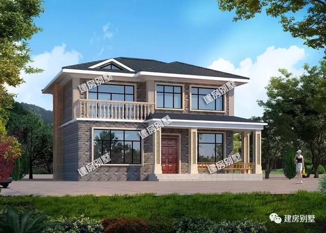 二層小洋樓設(shè)計(jì)圖，11.65×9.55米，南北通透，23萬建起來