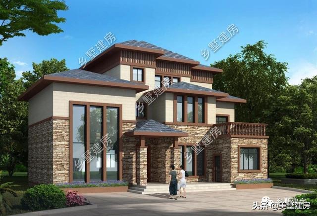 時(shí)尚洋氣農(nóng)村別墅設(shè)計(jì)圖，怕成本太高？這兩套30萬(wàn)左右的你肯定喜歡！