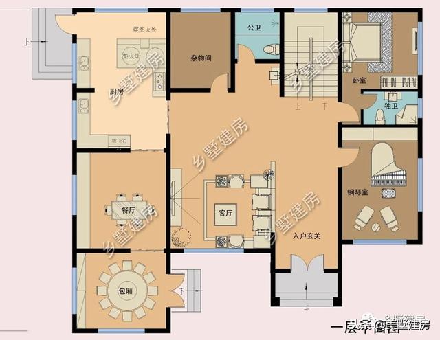 兩套農(nóng)村三層別墅設(shè)計(jì)圖，錯(cuò)落有致的新型別墅或布局方正的歐式