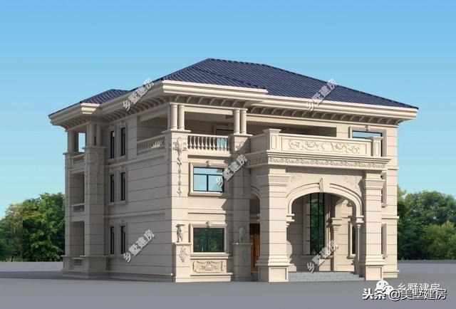 兩套農(nóng)村三層別墅設(shè)計(jì)圖，錯(cuò)落有致的新型別墅或布局方正的歐式