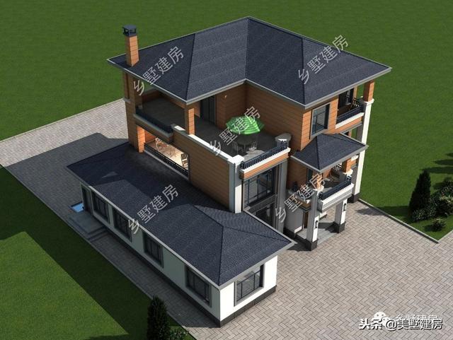 兩套農(nóng)村三層別墅設(shè)計(jì)圖，錯(cuò)落有致的新型別墅或布局方正的歐式