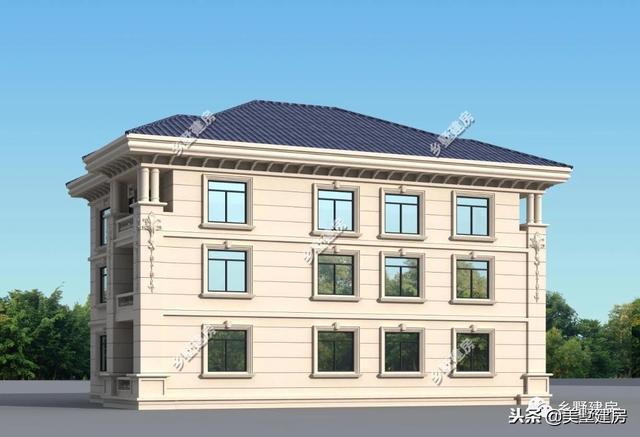 兩套農(nóng)村三層別墅設(shè)計(jì)圖，錯(cuò)落有致的新型別墅或布局方正的歐式