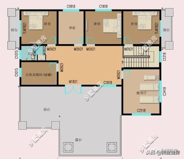 兩套農(nóng)村三層別墅設(shè)計(jì)圖，錯(cuò)落有致的新型別墅或布局方正的歐式