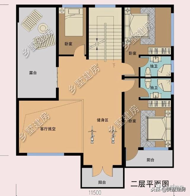 兩套農(nóng)村三層別墅設(shè)計(jì)圖，錯(cuò)落有致的新型別墅或布局方正的歐式