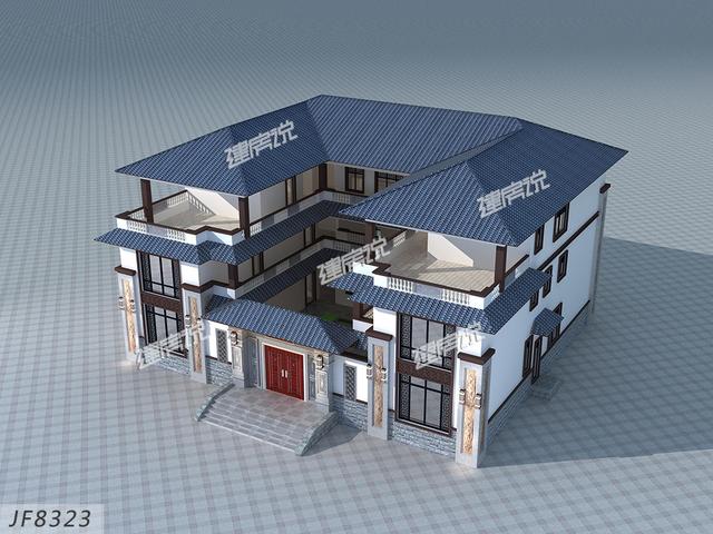 中式豪宅設計圖，2024年就是不一樣的一年，在村里牛逼轟轟