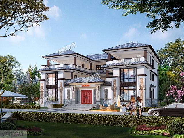 中式豪宅設計圖，2024年就是不一樣的一年，在村里牛逼轟轟