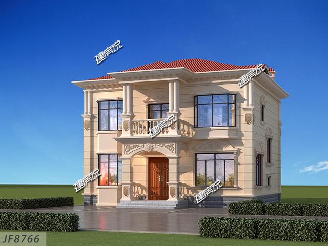 經(jīng)典別墅設計圖，有宅基地的有?？?，這棟漂亮別墅等你回家建！