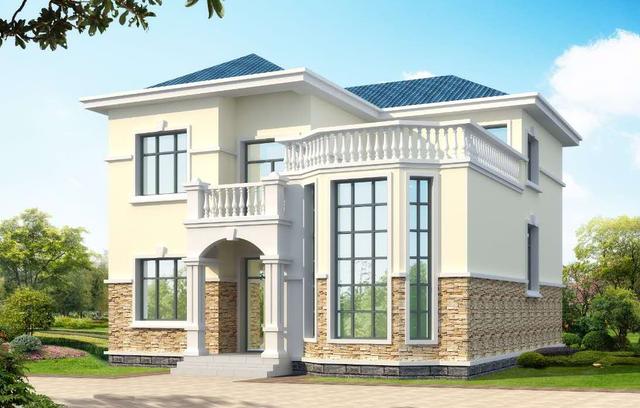 優(yōu)美二層小洋樓設(shè)計(jì)圖，20萬建別墅，實(shí)景一棟比一棟優(yōu)秀！