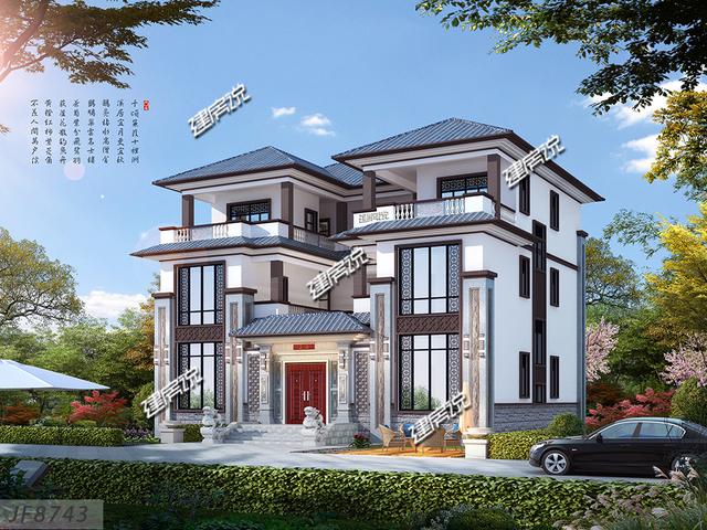 2024年新中式別墅設(shè)計(jì)，回鄉(xiāng)建造，讓人人都知道你在外面賺到了錢