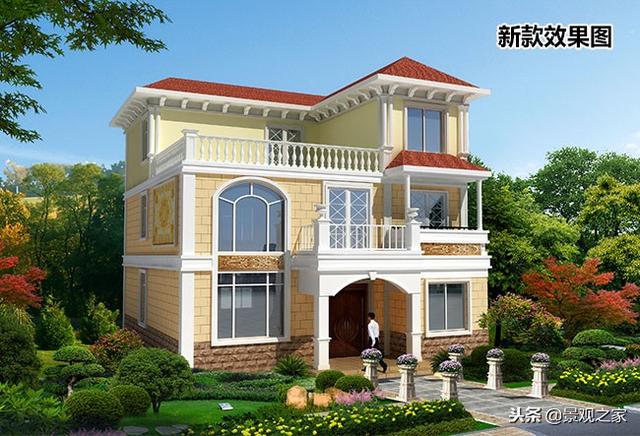 三層復(fù)式磚混結(jié)構(gòu)小別墅設(shè)計(jì)圖推薦，2024火爆銷售中.........