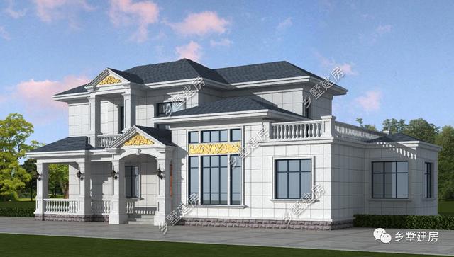 歐式二層小別墅設計圖，美到了極致，從骨子里透出的高貴感！