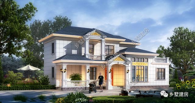 歐式二層小別墅設計圖，美到了極致，從骨子里透出的高貴感！