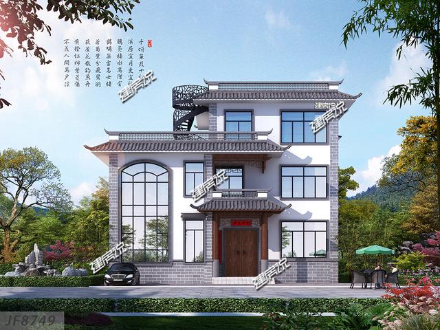 中式別墅設(shè)計圖，準(zhǔn)備35萬開建，艾特所有農(nóng)村人，有地建房趁早，