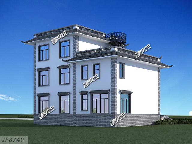 中式別墅設(shè)計圖，準(zhǔn)備35萬開建，艾特所有農(nóng)村人，有地建房趁早，