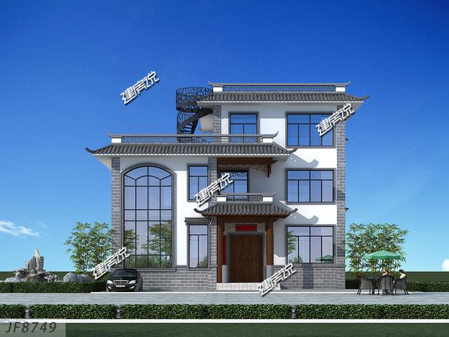 中式別墅設(shè)計圖，準(zhǔn)備35萬開建，艾特所有農(nóng)村人，有地建房趁早，