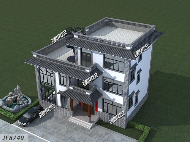 中式別墅設(shè)計圖，準(zhǔn)備35萬開建，艾特所有農(nóng)村人，有地建房趁早，